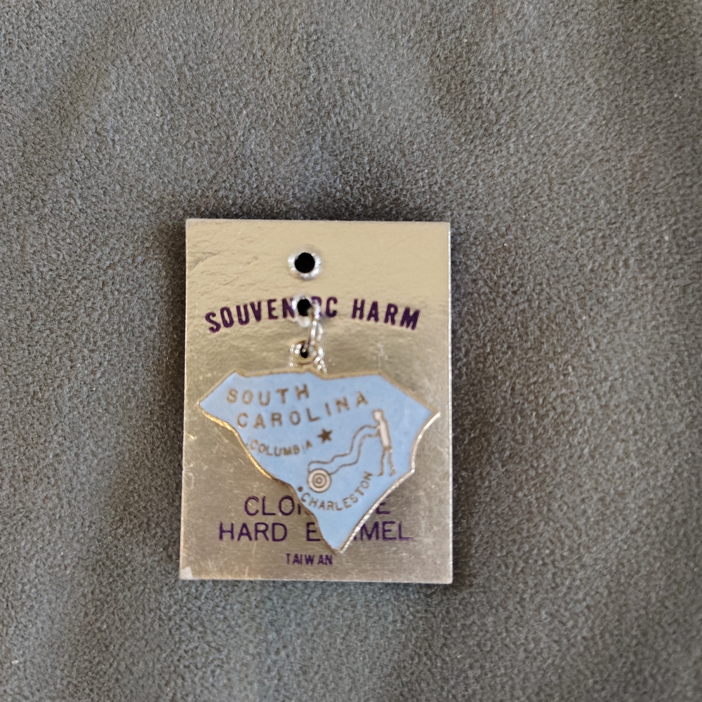South Carolina Souvenir Charm - Light Blue Enamel